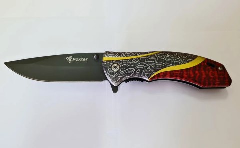 FOXTER® NÓŻ SKŁADANY RATOWNICZY MYŚLIWSKI SURVIVAL 21CM