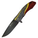 FOXTER® NÓŻ SKŁADANY RATOWNICZY MYŚLIWSKI SURVIVAL 21CM