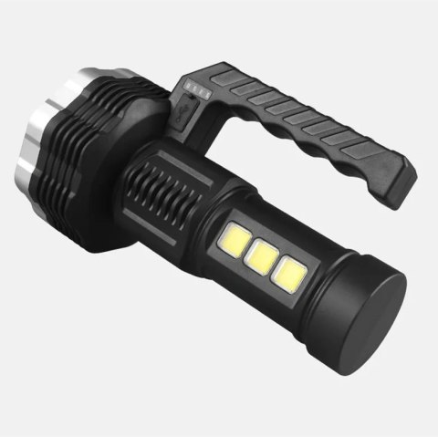 GENETIC® LATARKA WOJSKOWA TAKTYCZNA AKUMULATOROWA SZPERACZ UCHWYT 16 LED COB USB