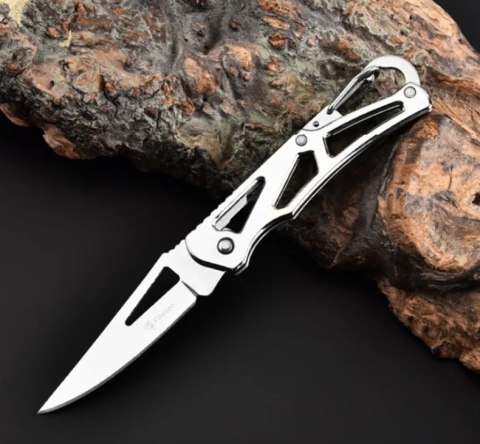 NÓŻ SKŁADANY SCYZORYK CHROMOWANY LEKKI KARABIŃCZYK 14CM