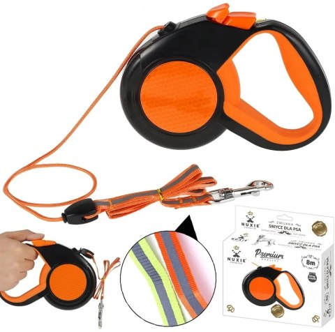NUXIE® PREMIUM SMYCZ DLA PSA AUTOMATYCZNA LINKA ODBLASKOWA 8M 50KG
