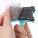 NUXIE® SZCZOTKA DO SIERŚCI DLA PSA KOTA SAMOCZYSZCZĄCA 13CM