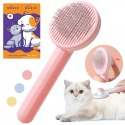 NUXIE® SZCZOTKA DO SIERŚCI DLA PSA KOTA SAMOCZYSZCZĄCA 19CM