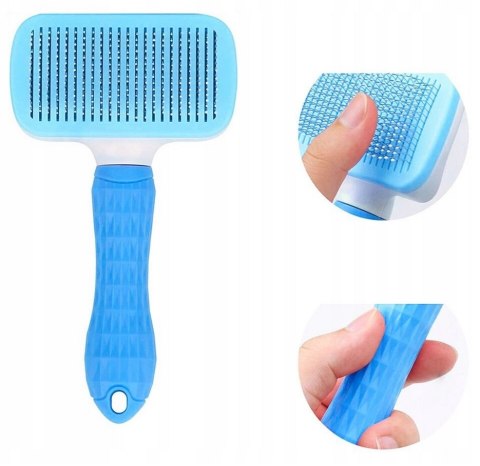NUXIE® SZCZOTKA DO SIERŚCI DLA PSA KOTA SAMOCZYSZCZĄCA