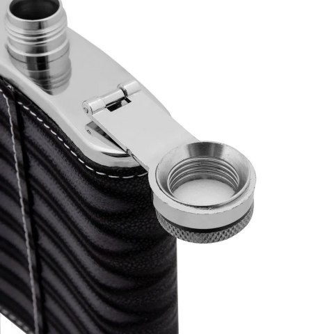 PIERSIÓWKA STALOWA METALOWA NIERDZEWNA CZARNA 240ML