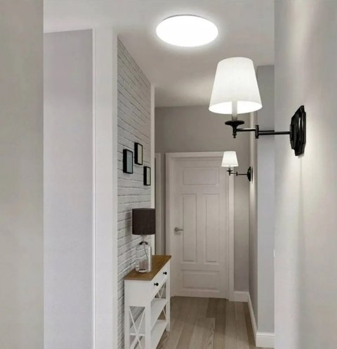 PLAFON LED PANEL NATYNKOWY CZUJNIK RUCHU NEUTRALNY 18W