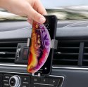 UCHWYT SAMOCHODOWY NA TELEFON KRATKĘ WENTYLACJI GRAWITACYJNY