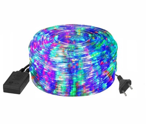 WĄŻ ŚWIETLNY ZEWNĘTRZNY LED LAMPKI MULTIKOLOR IP44 20M