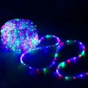 WĄŻ ŚWIETLNY ZEWNĘTRZNY LED LAMPKI MULTIKOLOR IP44 20M