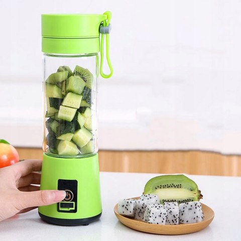 BLENDER MIKSER TURYSTYCZNY USB AKUMULATOR 4 NOŻE 380ML