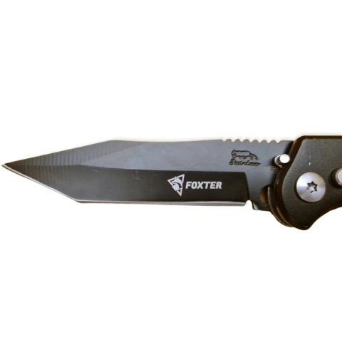 FOXTER® NÓŻ SKŁADANY AUTOMATYCZNY AUTOMAT SPRĘŻYNOWY MYŚLIWSKI 21CM