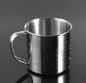 KUBEK STALOWY 13 CM Z UCHEM METALOWY TURYSTYCZNY - 1,33L XJ4972