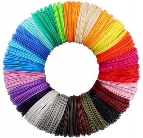 WKŁADY DO DŁUGOPISU 3D FILAMENT 100M 20 KOLORÓW