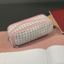 Piórnik rozkładany potrójny - w kratkę Maaleo24514