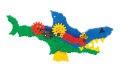 Blocks Shark and Crocodile blocks - 200 pcs.