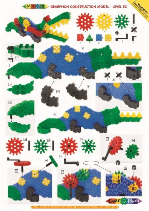 Blocks Shark and Crocodile blocks - 200 pcs.