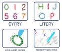 Double-sided magnetic MagPad Letters and Numbers board