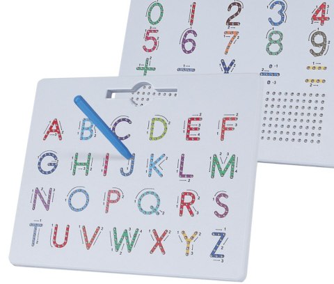 Double-sided magnetic MagPad Letters and Numbers board
