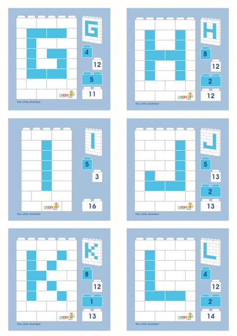 Instructions 1: 1 Little Architect Letters and Numbers 17 pcs.