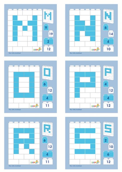 Instructions 1: 1 Little Architect Letters and Numbers 17 pcs.