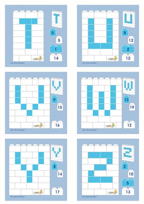 Instructions 1: 1 Little Architect Letters and Numbers 17 pcs.