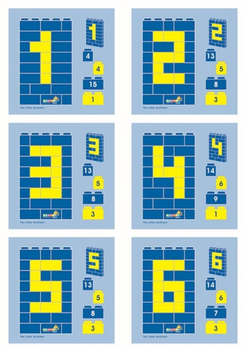 Instructions 1: 1 Little Architect Letters and Numbers 17 pcs.