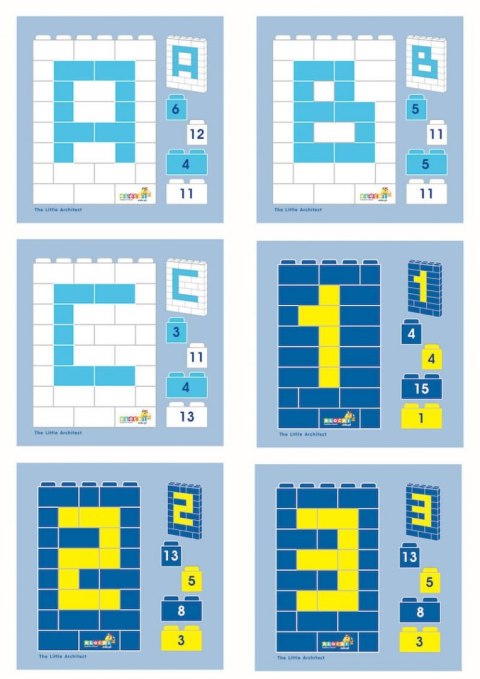 Instructions 1: 1 Little Architect Letters and Numbers 17 pcs.