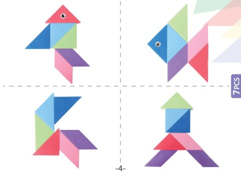 Magnetic Tangram Blocks - Magic Tangram 100pcs.