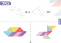 Magnetic Tangram Blocks - Magic Tangram 100pcs.