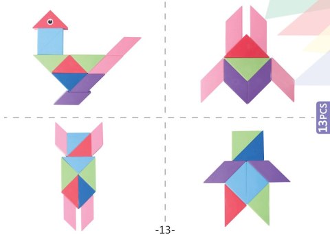 Magnetic Tangram Blocks - Magic Tangram 100pcs.