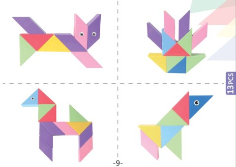 Magnetic Tangram Blocks - Magic Tangram 60 el.