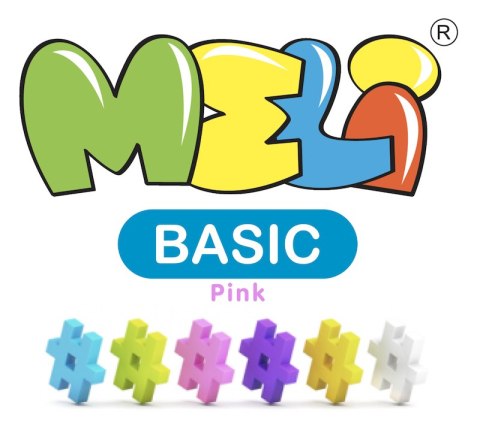 Meli blocks Pink Basic Travel Box 500 el.