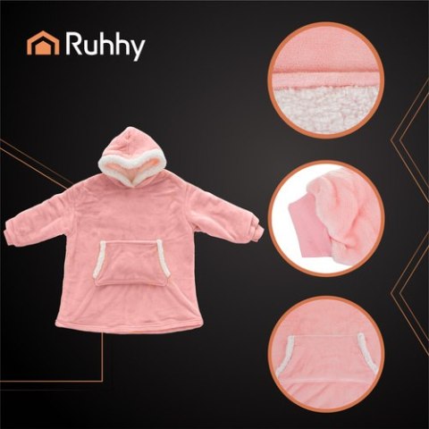 Bluza XXL - koc różowy Ruhhy 26144