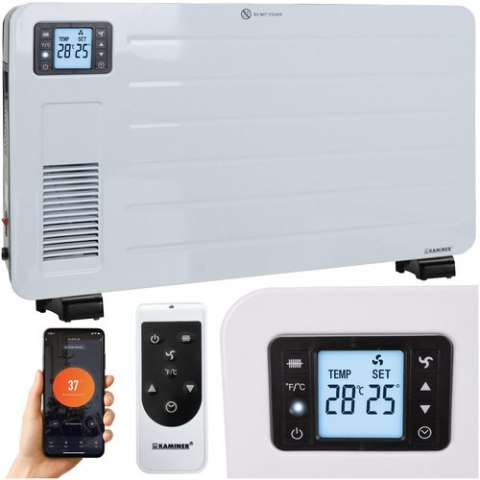 Grzejnik elektryczny- biały Ziflo Kaminer 26402