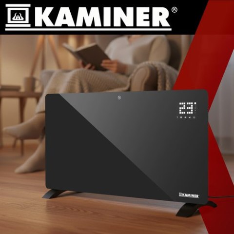 Grzejnik elektryczny szklany Zelva Kaminer 26572