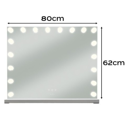 Lusterko kosmetyczne 80x62cm LED Soulima 25808