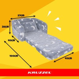 Fotelik dla dzieci rozkładany Kruzzel 26381