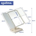 Lusterko kosmetyczne rozkładane LED Soulima 26952