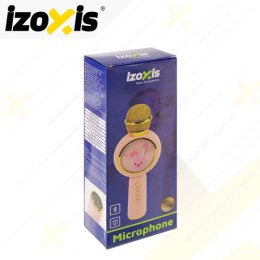Mikrofon karaoke bezprzewodowy różowy Izoxis 27048