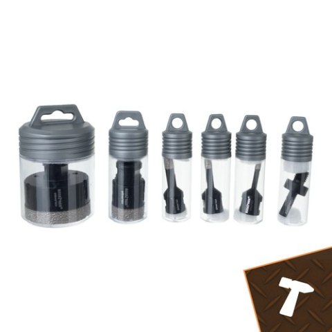 Otwornice diamentowe- zestaw 6szt. Bigstren 27079