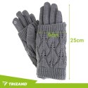 Rękawiczki dotykowe R26073 - szare Trizand