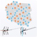 Antena zewnętrzna kierunkowa TV ultra HD 4K Berdsen BD-951