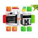 Frytkownica beztłuszczowa Air fryer duża frytownica 9,1l Berdsen 1700 W BD-656 srebrna