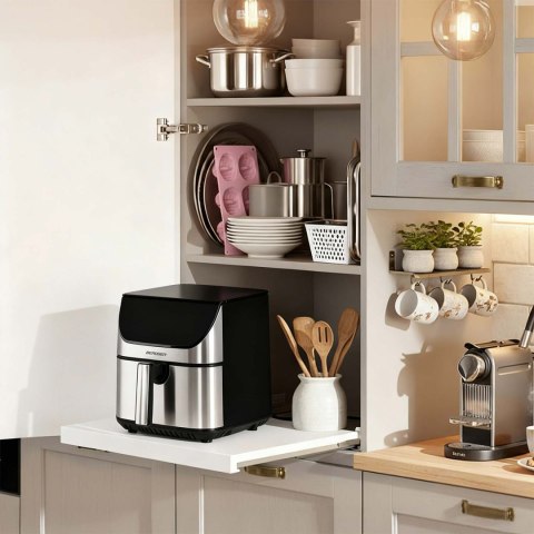 Frytkownica beztłuszczowa Air fryer frytownica 8l Berdsen 1700W BD-659 srebrna