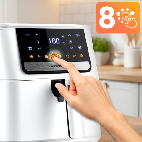 Frytkownica beztłuszczowa Air fryer Berdsen BD-662 biała