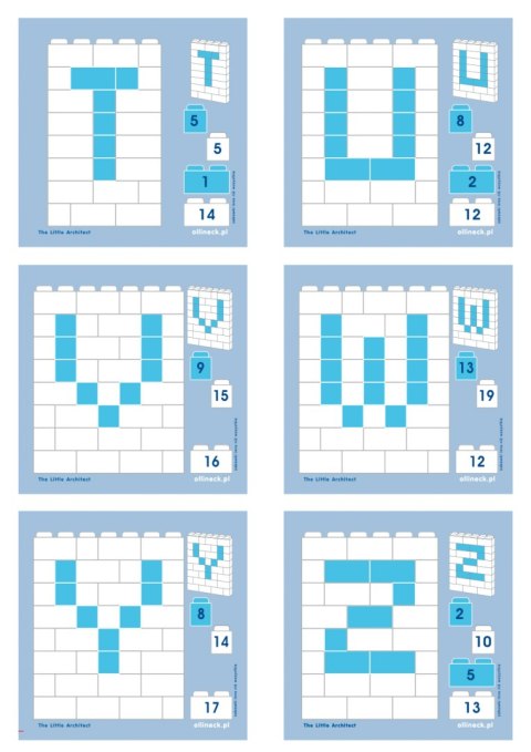 Blocks educational Little Architect - Letters and Numbers 630 el