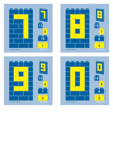 Blocks educational Little Architect - Letters and Numbers 630 el