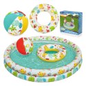 3w1 Basenik dla dzieci 122 x 20 cm + KĂłKO + PIłKA Bestway 51124