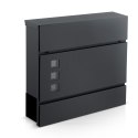 Skrzynka na listy 37x37x10,5 cm antracyt HM-863