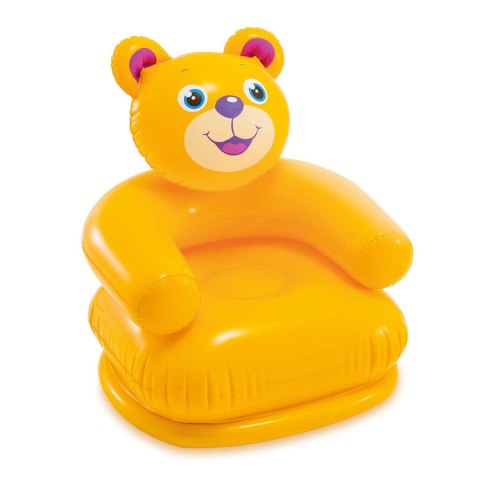 Fotel dmuchany dla dziecka Wesołe Zwierzęta 65 x 64 cm Intex 68556 miś